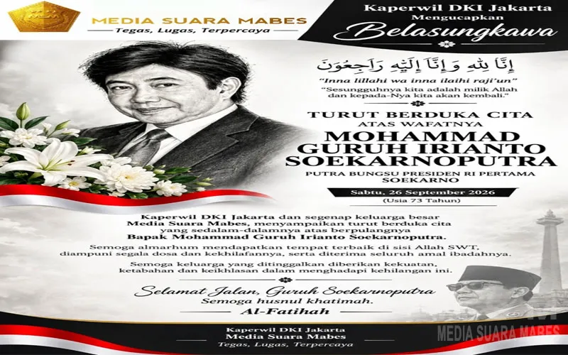 Media Suara Mabes DKI Jakarta Turut Berduka Cita atas Wafatnya Guruh Soekarnoputra