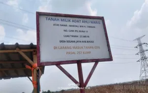 Mediasi Ahli Waris Marhalih Bin Haji Tabrani dan Pihak Pertamina Terkait Kompensasi Jalur Pipa Gas Digelar di Aula Kantor Desa Segara Jaya