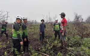 Pastikan Wilayah Bebas Asap, Tim Ops Aman Nusa Polda Kalbar Verifikasi 6 Titik Potensi Karhutla di Kubu Raya