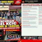 DPO Pencurian Kabel KCIC Berakhir di Tangerang Selatan, Resmob Polres Cimahi Bergerak Cepat