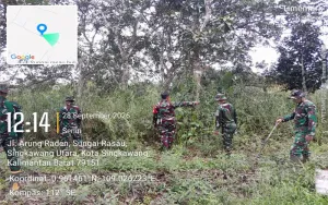 Jaga Singkawang Tetap Aman, Kodim 1202/Skw Perkuat Patroli di Kawasan Rawan Karhutla
