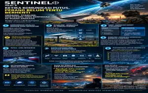 SENTINEL Seri 6: Ketika Komunikasi Putus, Perang Belum Tentu Berhenti, Ukraina, Starlink, dan Perang yang Berpindah ke Ruang Angkasa