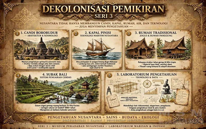 Nusantara Tidak Hanya Membangun Candi, Kapal, Rumah, Air, dan Teknologi Menyimpan Pengetahuan