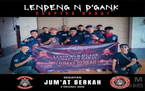 Lendeng N’D Gank Chapter Barat Gelar Jumat Berkah, ratusan Paket Dibagikan kepada Masyarakat