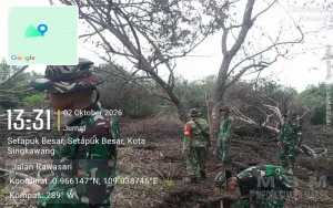Karhutla Terkendali, Kodim 1202/Singkawang Tetap Patroli Siaga Lahan Rawan di Singkawang