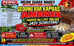 Gedung KUA Kapuas Ambruk, Proyek Rp1,341 Miliar Jadi Sorotan