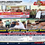 Jumat Curhat dan Jumat Berkah di Gunung Malela, Kapolres Simalungun Serap Keluhan Warga dan Bantu 100 Lembar Seng untuk Masjid Al Ikhlas