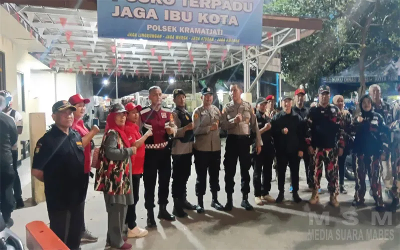 Tiga Pilar Bersama FKKPBM dan Ormas Gelar Apel Cipta Kondisi di Cililitan, Perkuat Sinergi Jaga Kamtibmas