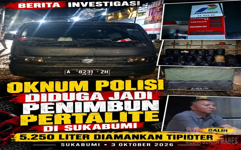 Oknum Polisi Diduga Jadi Penimbun Pertalite di Sukabumi, 5.250 Liter Diamankan Tipidter