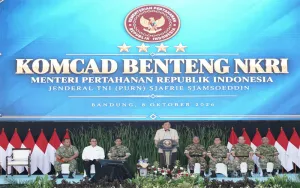 Pangdam III/Siliwangi Dampingi Menhan RI Kunjungan Kerja Di Wilayah Kodam III/Siliwangi