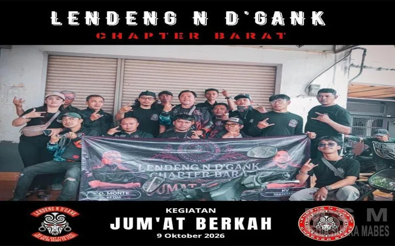 Jumat Berkah, Lendeng N’D Gank Chapter Barat Berbagi Puluhan Paket Nasi Box