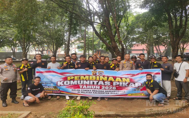 Perkuat Kemitraan dengan Masyarakat, Ditbinmas Polda Kalbar Ajak Komunitas Ojek Pikap Maxvary Jaga Kamtibmas