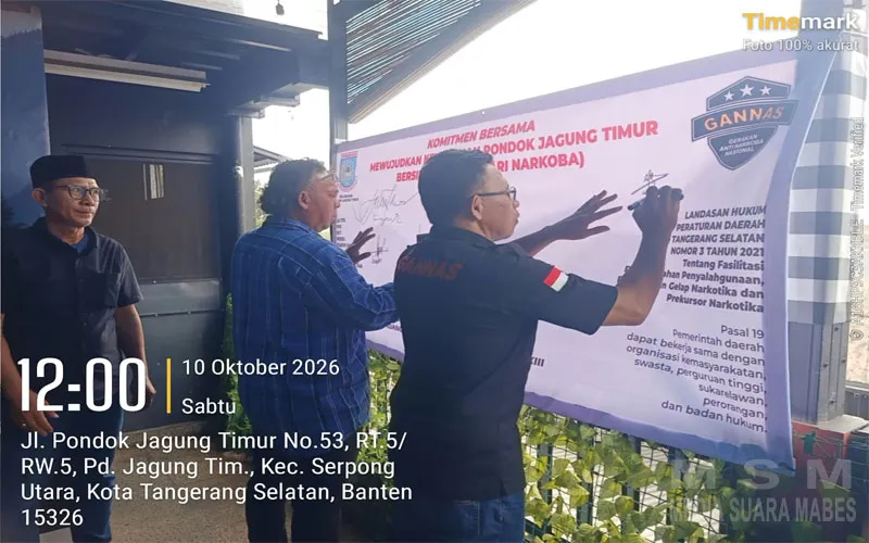 GANNAS dan Forum RT/RW Perkuat Komitmen Wujudkan Pondok Jagung Timur Bersinar