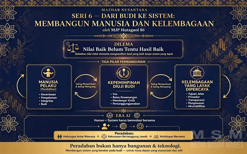 Mazhab Nusantara Seri 6: Budi, Kepemimpinan, Dan Kelembagaan Jadi Kunci Membangun Peradaban