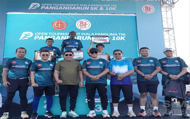 Pangdam III/Siliwangi Hadiri Pangandaran Run 5K dan 10K, Semarakkan HUT ke-81 TNI Tahun 2026
