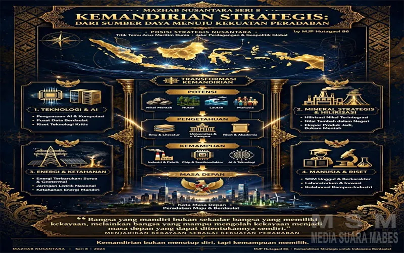 Mazhab Nusantara Seri 8: Brigjen (Purn) MJP Hutagaol Tekankan Pentingnya Kemandirian Strategis Indonesia