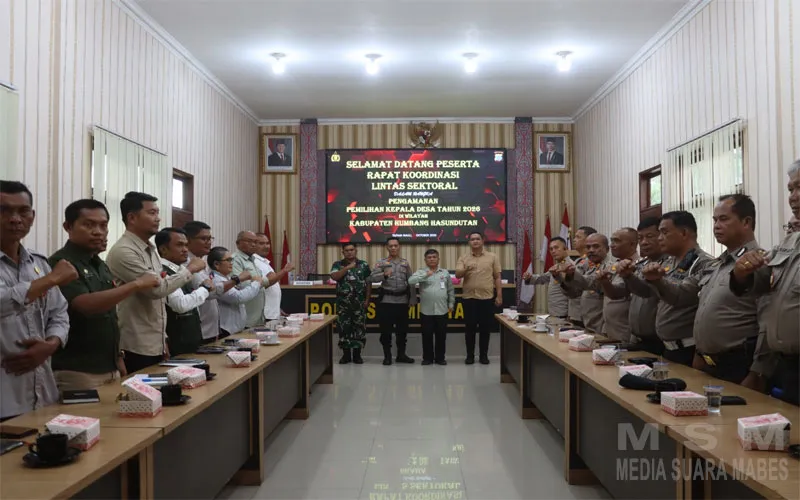 Rakor Lintas Sektoral, Polres Humbahas Matangkan Pengamanan Pilkades Serentak 2026