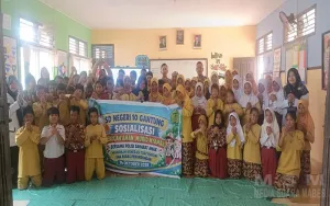 Cegah Bullying di Lingkungan Sekolah, Polsek Gantung Berikan Sosialisasi Di SD Negeri 10 Gantung