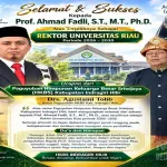 Paguyuban HKBS Inhil Sampaikan Ucapan Selamat kepada Prof. Ahmad Fadli atas Terpilihnya sebagai Rektor Universitas Riau Periode 2026–2030