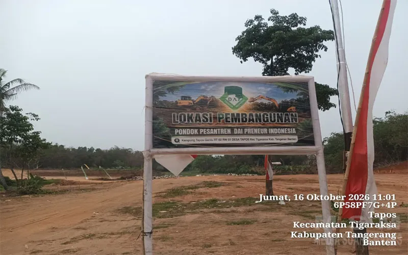 Ponpes Modern DAI Preneur Indonesia Resmi Dibangun di Tigaraksa, Tangerang, Padukan Ilmu Agama dan Wirausaha