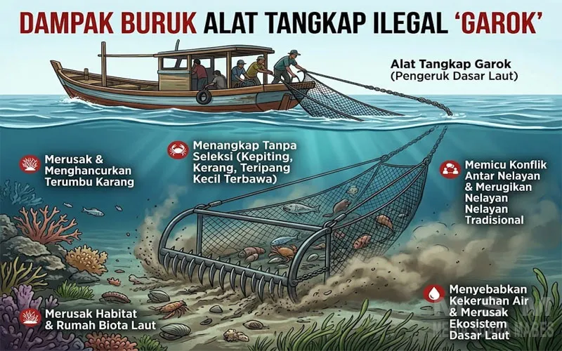 Nelayan Pesisir Uatar Jakarta Resah! Aktivitas Garok Disorot, Ekosistem Laut Terancam