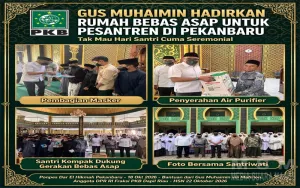 Gus Muhaimin Hadirkan Rumah Bebas Asap di Pesantren Dar El Hikmah Pekanbaru, Lindungi Santri Dari Dampak Karhutla