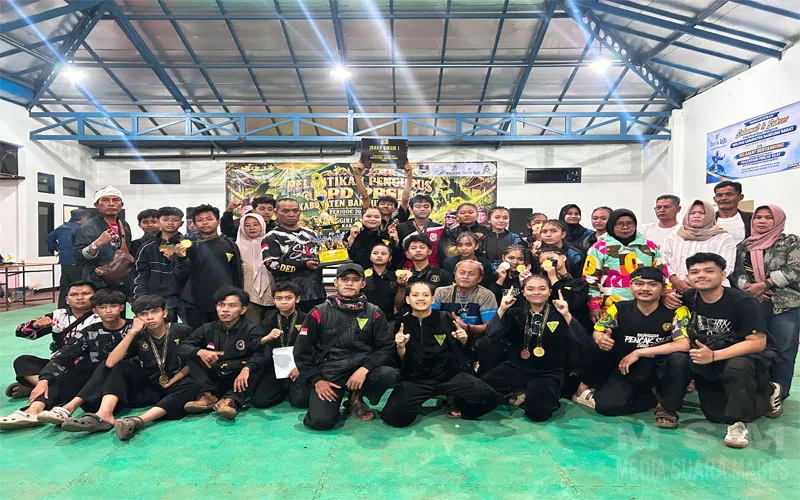 Pelantikan DPD PPSI KBB Diwarnai Pasanggiri Pencak Silat, Paguron Tapak Tilas Darma Saputra Raih Juara Umum Terbaik
