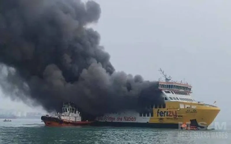 Kebakaran KMP Batumandi di Merak: Sumber Api Diduga dari Buritan, Seluruh Penumpang Selamat