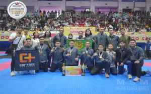 Kontingen Karate Kodam III/Siliwangi Raih Juara Umum II dan Best Of The Best Kumite Senior Putra