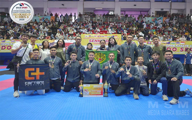 Kontingen Karate Kodam III/Siliwangi Raih Juara Umum II dan Best Of The Best Kumite Senior Putra