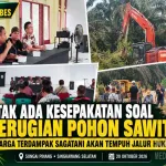 Tak Ada Kesepakatan soal Kerugian Pohon Sawit, Warga Terdampak di Sagatani Akan Tempuh Jalur Hukum