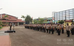 Tegakkan Disiplin Dan Profesionalisme, Sipropam Polres Ketapang Gelar Gaktiplin Usai Apel Pagi