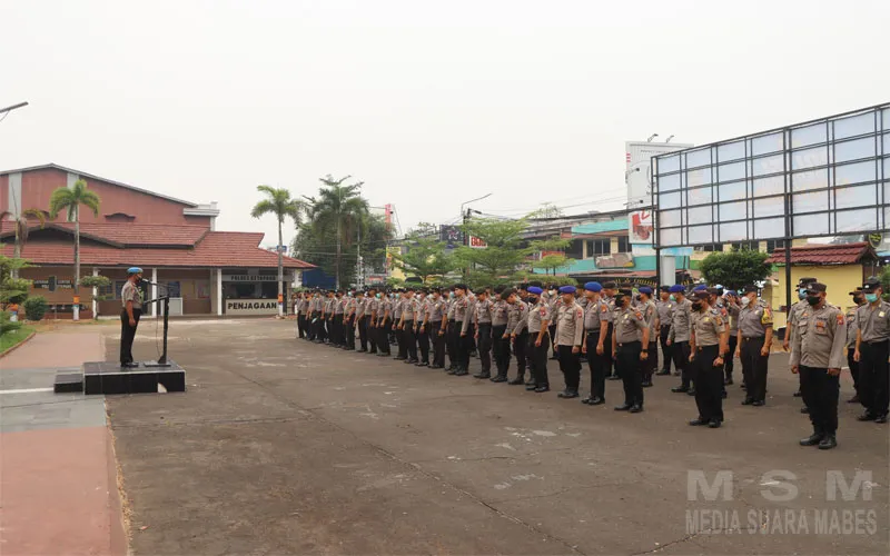 Tegakkan Disiplin Dan Profesionalisme, Sipropam Polres Ketapang Gelar Gaktiplin Usai Apel Pagi