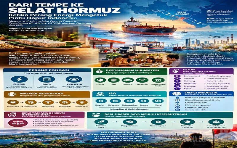 Dari Tempe ke Selat Hormuz, MJP Hutagaol Soroti Ketahanan Energi Indonesia
