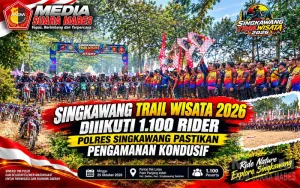 Singkawang Trail Wisata 2026 Diikuti 1.100 Rider, Polres Singkawang Pastikan Pengamanan Kondusif
