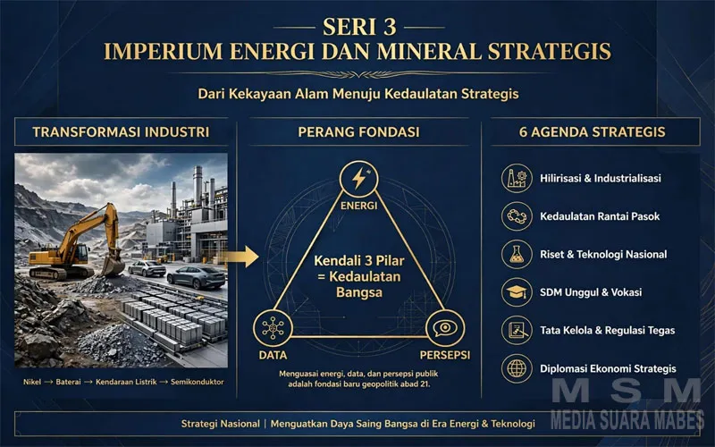 Imperium Energi dan Mineral Strategis: MJP Hutagaol Dorong Indonesia Kuasai Teknologi dan Industri Hilir