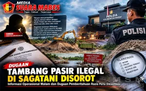 Dugaan Tambang Pasir Ilegal di Sagatani Disorot, Informasi Operasional Malam dan Dugaan Pemberitahuan Razia Perlu Diklarifikasi