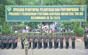 282 Bintara Infanteri di Rindam III/Slw Resmi Dilantik, Siap Mengabdi Kepasa Bangsa
