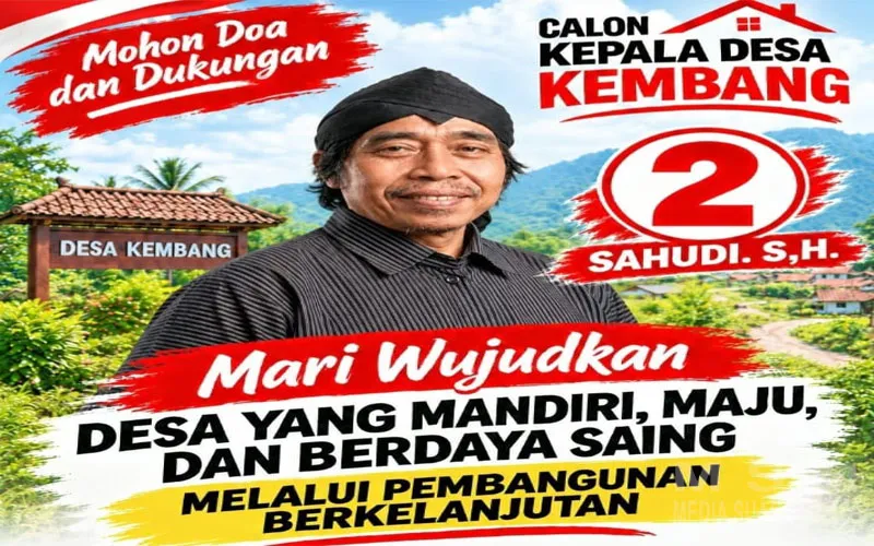 Sahudi, Calon Kades Kembang Nomor Urut 2: Optimalisasi Pancer Door dan Aset Desa Jadi Kunci Kesejahteraan Warga