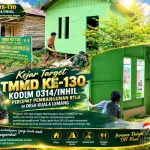 Kejar Target TMMD ke-130, Kodim 0314/Inhil Percepat Pembangunan RTLH di Desa Kuala Lemang