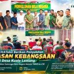 Kasdim 0314/Inhil Berikan Penyuluhan Wawasan Kebangsaan dalam TMMD ke-130, Perkuat Semangat Bela Negara di Desa Kuala Lemang