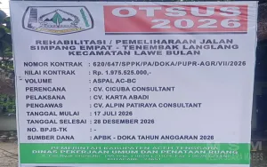 Rabat Beton Proyek Jalan Simpang Empat–Tenembak Langlang Dilaporkan Retak, TTI? Publik Minta Evaluasi Mutu