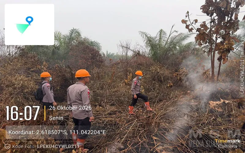 Cegah Munculnya Titik Api, Patroli Lahan Bekas Karhutla Terus Diintensifkan