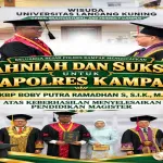 Di Tengah Kesibukan Tugas, Kapolres Kampar Selesaikan Studi Magister di Universitas Lancang Kuning