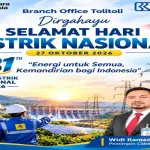 Hari Listrik Nasional ke-81, Pinca BRI Branch Office Tolitoli Berikan Ucapkan Selamat