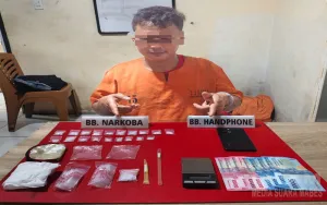 Satresnarkoba Polres Kampar Tangkap Warga Sungai Agung, Sita 19 Paket Sabu-sabu Siap Edar