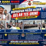 Dukung Program Prioritas Kapolri, Bidpropam Polda Kalbar Gelar Tes Urine