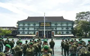 Pangdam XII/Tpr Pimpin Upacara Penyambutan Satgas Pamtas RI-PNG Yonif 643/Wanara Sakti
